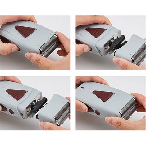 Rasoir électrique rechargeable Rasoir électrique USB rechargeable alternatif électrique rasoir hygiene blaireau (1/4)