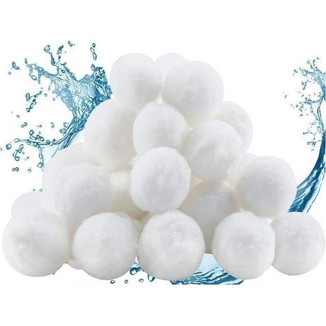 800g Balle filtrante Piscine, Boule Coton Filtre Piscine, Pool filterbälle Convient Divers Filtration d'eau, filterballs für sandfilteranlagen pour Les piscines, Boule filtrante pour Aquariums，5