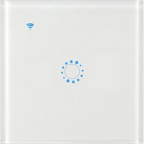 Interrupteurs sans fil WiFi, interrupteur mural intelligent compatible avec Alexa Echo, application de contrôle Home Assistant, interrupteur tactile pour smartphone iOS (1, 2, 3 modules). (1/2)