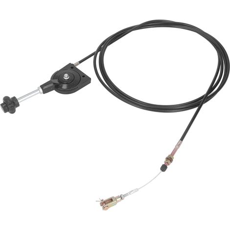 Contrôleur de Câble d'Accélérateur Manuel 4 M en Acier Inoxydable pour Excavatrice – Câble de Commande Stable Compatible avec Mélangeur d’Excavatrice, Longueur 4 Mètres (1/5)