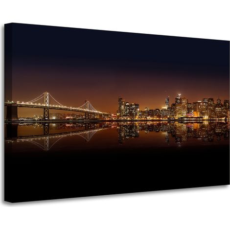 Leinwanddruck Architektur von San Francisco 90x60