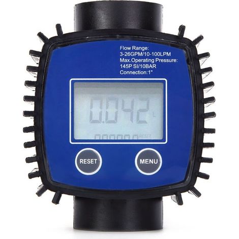 Débitmètre d'eau et diesel numérique haute précision – Plage de débit 5-120L/min – Filetage interne 1 pouce – Pression max 20 bar (1/5)