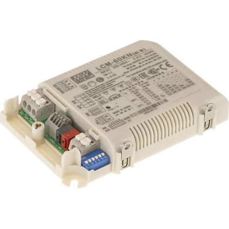 Mean Well LCM-60KN LED-Treiber Konstantstrom 60.3 W 500 - 1400 mA 2 - 90 V/DC dimmbar 1 St.