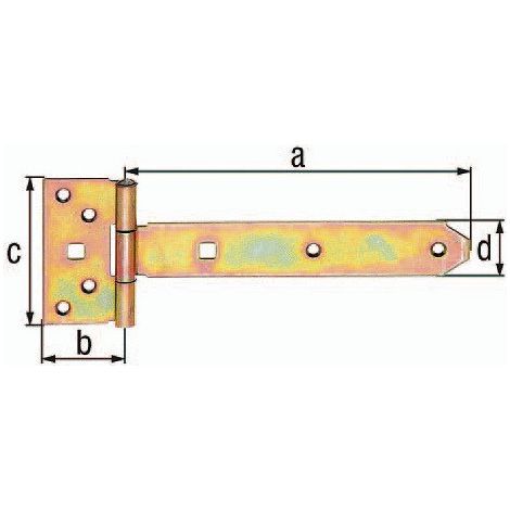 Colgador transversal L.292 x 44xW.92 x 34xS.3mm VA GAH (Por 6)