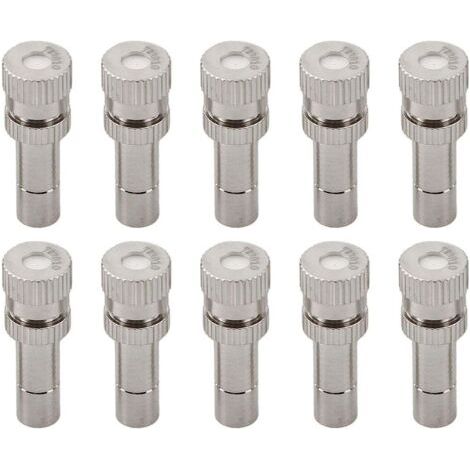 Tête de pulvérisation d'atomisation à connexion rapide, buse brumisation pour équipement d'arrosage jardin 10 pièces 0.3mm(0.0118in) 50 Pièces (1/5)