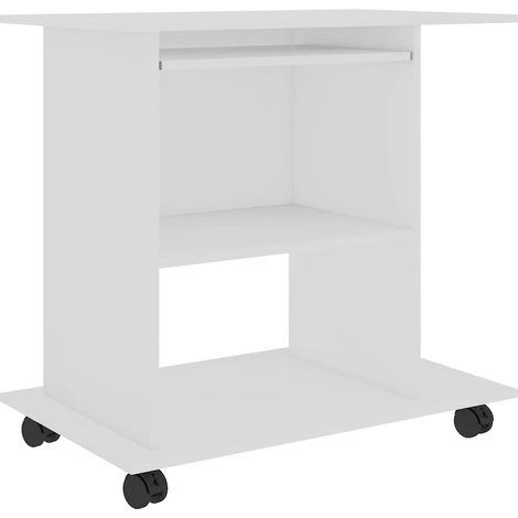 vidaXL Scrivania ad Angolo Bianca 80x50x75 cm in Legno
