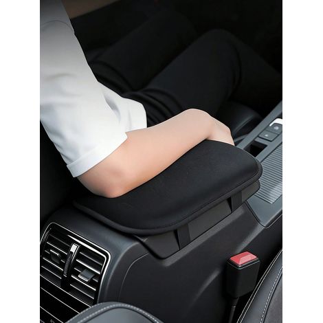 Coussin d'accoudoir de voiture rembourré en velours, Coussin épais et doux pour console centrale, Ajustement universel, Réduit la fatigue du bras, Amélioration intérieure (1/5)