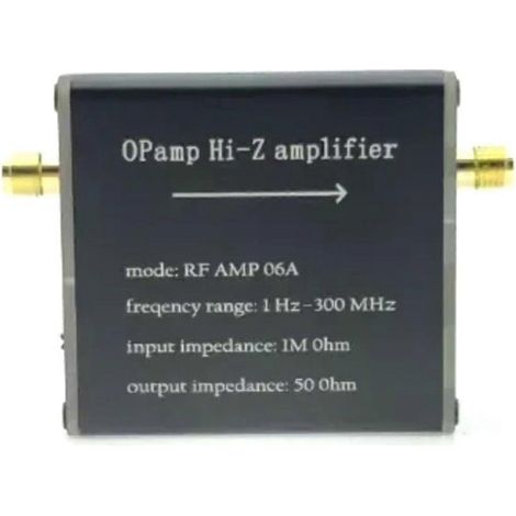 HF-Hochimpedanzverstärker AMP 06A 1 Hz–300 MHz 50 Ohm Schwarz (1/5)
