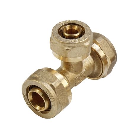 TEE F/F/F A COMPRESSIONE PER MULTISTRATO- Diam. 16- IBP- pezzi 1