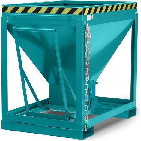 RR Industrietechnik Silowagen Typ RSL 375dm³ stationär RAL 5018 Türkisblau