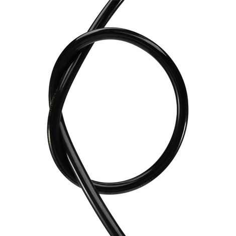 Tuyau Pneumatique Air Comprimé PU 6 Mm X 4 Mm Noir 3 Mètres (1/4)