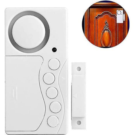 Alarme de porte de congélateur en cas d'ouverture accidentelle, alarme de sécurité pour fenêtre, alarme sans fil pour réfrigérateur avec délai réglable de 3/15/30/60 secondes, signal sonore de porte o (1/5)