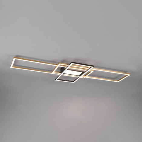[NEUWERTIG] B-Ware Trio Lighting LED Deckenleuchte Lampe Irvine messing dimmbar Fernbedienung CCT (1/2)