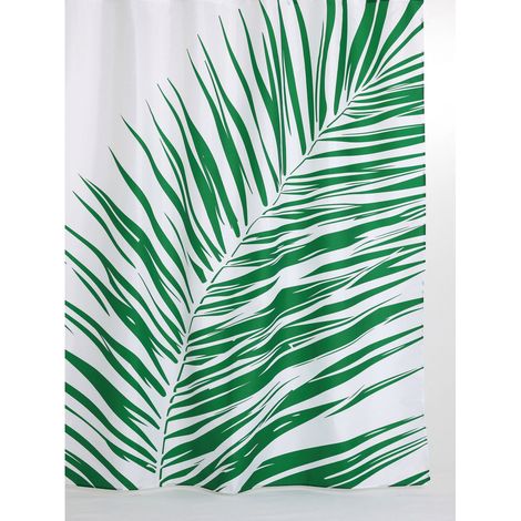Rideau de douche à motif tropical WALDEN