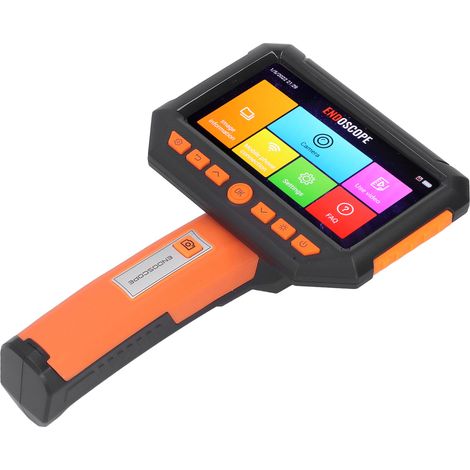 Industrielle Inspektionskamera mit 2 MP Dreifachobjektiv, Dual-HD-Bildschirm, IP67 wasserdichtes digitales Endoskop für Rohrleitungen, professioneller Einsatz. (1/5)
