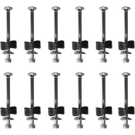 Lot de 12 entretoises de trampoline avec vis pour fixer le trampoline, accessoires de trampoline de remplacement (1/4)