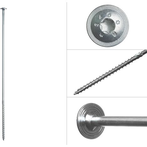 Tellerkopfschrauben Verzinkt Torx 8 x 360 mm - Schachtel 50 Stück