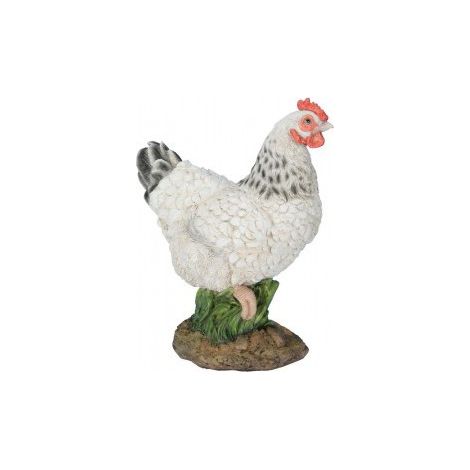 POULE NAINE BLANCHE 27CM