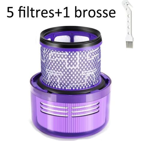 5 Pack Filtres pour Dyson V11 Absolute Extra Pro, V11 Torque Drive Animal, V15 Detect sans fil Aspirateur SV14 SV17 SV22 Hepa Filtre de Remplacement Lavable Remplace DY-970013-02 (1/5)