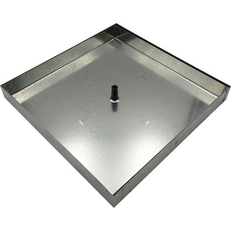 Einside – Couvercle à carreler léger en acier galvanisé 53 x 53 cm – Cadre de 5 cm – Épaisseur 10/10 pour finition uniforme
