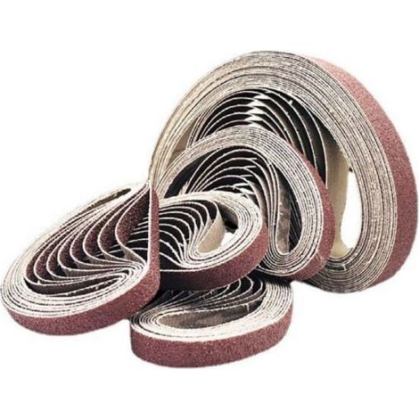 120pcs Bandes abrasives en tissu - Renforcées résine synthétique Ponçage sans stries - Lime électrique bois métal - P80