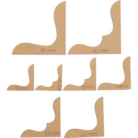 8Pcs Gabarit de Décoration pour Portefeuille en Cuir avec Motif Fleuri en Acrylique - DIY Artisanat (1/5)