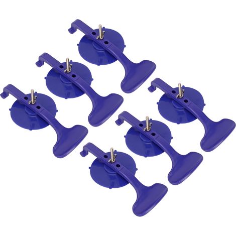 Lot de 6 pinces à ventouse forte aspiration suceur verre outil réparation pare-brise auto maison (1/5)
