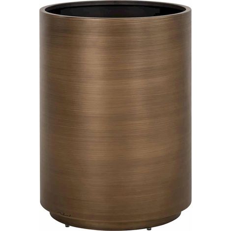 Cache pot design en fer finition or brossé pour intérieur élégant - or brossé élégant (1/4)