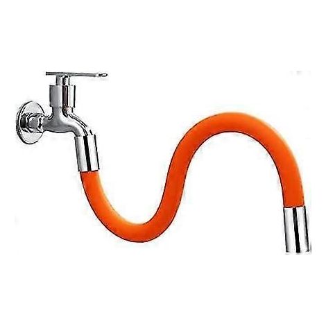 Faucet Extension For Kitchen Sink 360 Degree Flexible Guide Hose Faucet Aerator Extension Sink Faucet Sprayer Attachment Faucet Hose (50cm) (1/4)