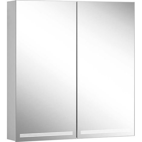Schneider GRACE LED Armoire de toilette, 2 portes 35/35cm,