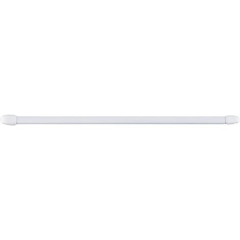 Porte-Rideau Plat 11mm 40-65cm Blanc 2 Unités (1/3)