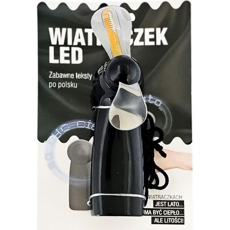 Ventilatore a LED nero