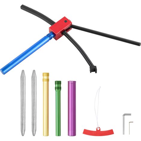 Mophorn Kit de herramientas para cambiar neumáticos de motocross, compatible con ruedas de 16" a 21", incluye adaptadores de eje de 15-25 mm, cambiador portátil con 2 palancas y funda protectora. (1/5)