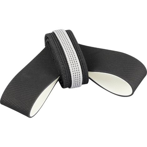 TRU COMPONENTS Tacco di terra ESD 1 pz. Nero Chiusura elastica in velcro, cintura argento, nero Sacchetto (1/5)