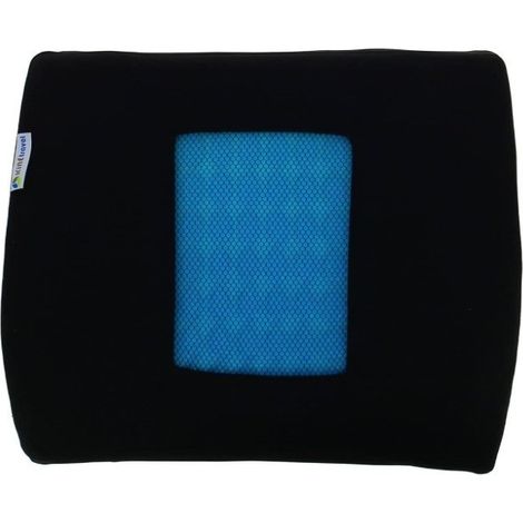 Coussin lombaire + Gel - KINE TRAVEL - 169821 - Noir et bleu