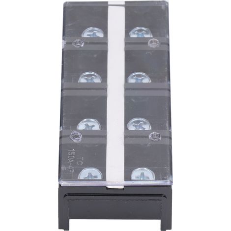 Bornier à double rangée, connecteur de courant, câblage d'alimentation, bornier en cuivre avec couvercle AC600VTC 1504 (8 points de connexion) (1/5)