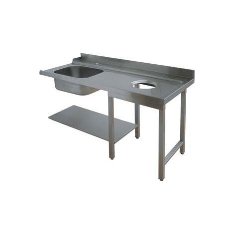 Table d'Entrée à Gauche avec Evier et Vide Ordure - L 1200 mm - Elettrobar