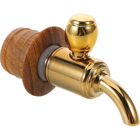 Holzhahn für Weinfass – Ersatzhahn für Wasserspender – Ausgießer für Getränkekrug – Vintage-Stil für Getränke auf Partys zu Hause (1/5)