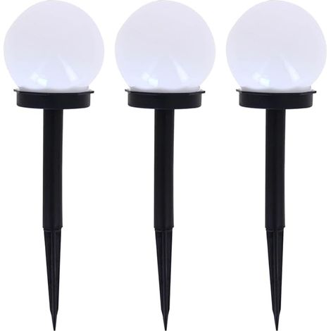 3 lampes solaires RGB montées, ip44, autonomie de 8 heures (1/5)
