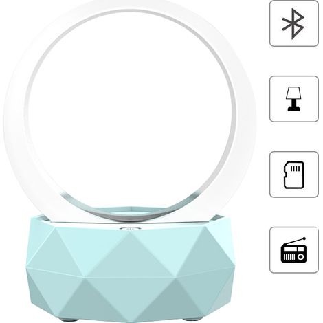 Enceinte Bluetooth sans fil portable avec lumières LED, compatible Bluetooth 5.0 et modes d'éclairage LED, pour smartphones, ordinateurs et autres appareils Bluetooth. (1/5)