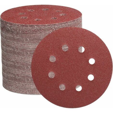 Sanding Discs 125mm 105pcs Sanding Disc for Eccentric Sander, for Polishing Wood and Metal(15pcsXAbrasive Grain 40/60/80/150/240/320/600) (1/5)