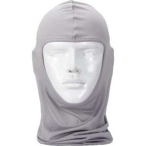 Cagoule cache-cou pour snowboard, ski, cyclisme, patinage - Taille unique - Adulte - Gris clair - Protection hiver