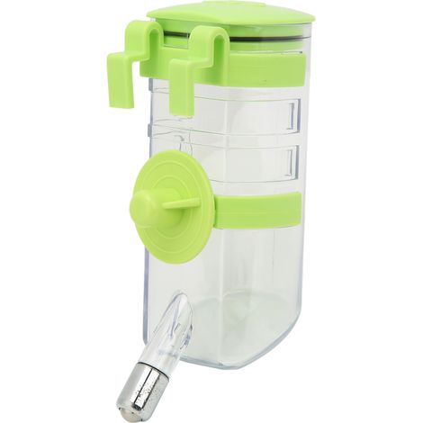 Distributeur d'eau mural 350ml réglable 4 vitesses pour petits animaux - Vert (1/5)