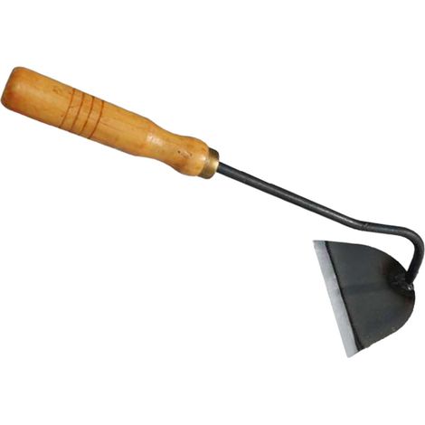 Hoe - Tête Large En Acier Forgé - Manche En Bois Antidérapant - Pour Jardinage, Désherbage, Aération Du Sol, Plantation - 1 Pièce (1/5)