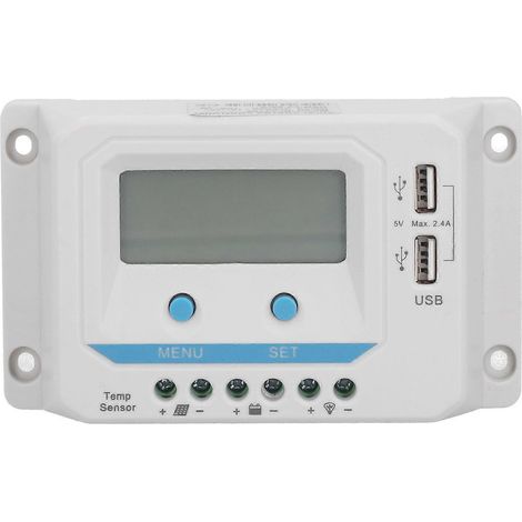 Solar-Laderegler mit LCD-Display, USB-PWM-Steuerung für den Haushalt EL2410Z 12V/24V 10A