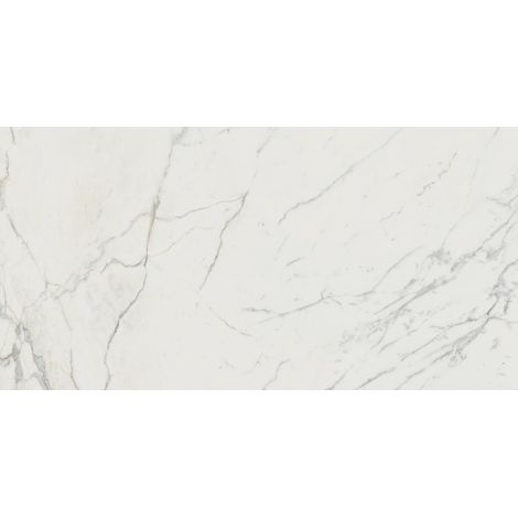 Carrelage effet Marbre Blanc Calacatta Extra 150x75x0,9 cm Brillant Clarenza - Sol et mur intérieur (vendu par carton de 2,25 m²) - RO'MA CARRELAGE