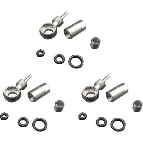 3X D'Extrémités de Câble de Vélo Connecteur Banjo de Tuyau pour Level Rouge ETAP S900 avec Bague D'Étanchéité en Sable Olive et Aiguille à (1/5)