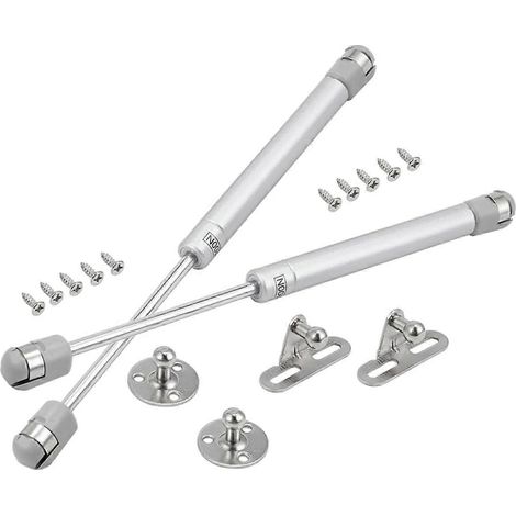 Charnière à ressort à gaz SEWACC pour porte d'armoire avec vérin hydraulique argenté (1/5)