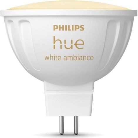 Connected bulb - PHILIPS HUE - MR16 - White light - Bluetooth compatible - Works with App and voice (1/5)