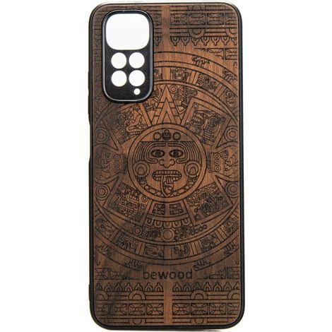 Custodia in legno per Xiaomi Redmi Note 11 / 11S CALENDARIO AZTECO ZIRICOTE